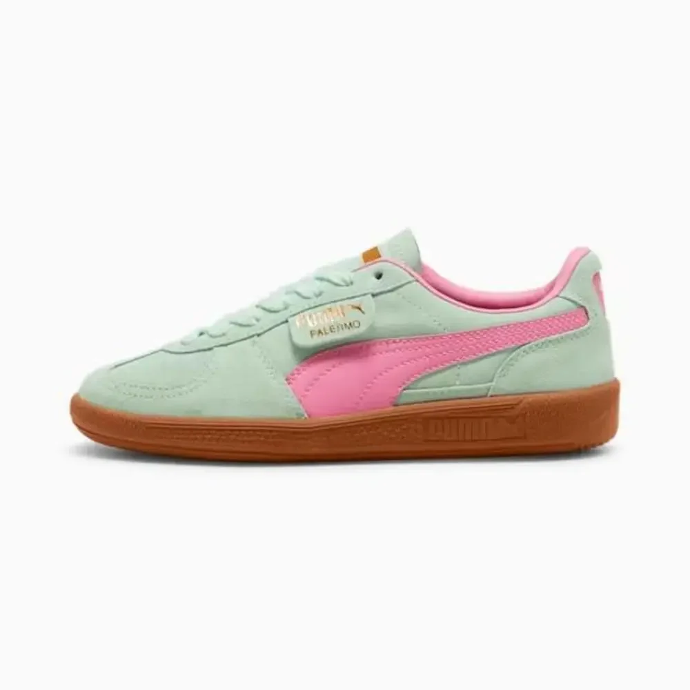 Puma Palermo 397271-02 Sneakers Kids Mint Pink Leather Lifestyle Shoes TF5956